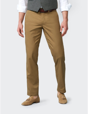 M|5 Chino 6010 – hnědé pánské chino kalhoty