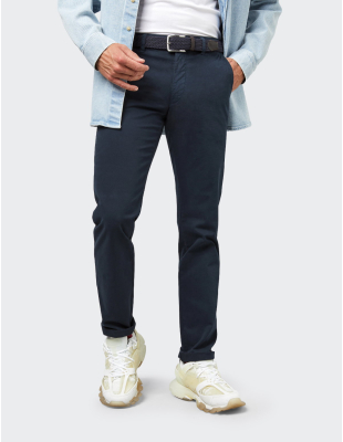 M5 by Meyer Chino 6001 modrý panské kalhoty