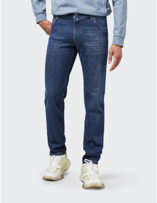 M|5 by Meyer Regular 6209/18 tmavě modrá panské kalhoty