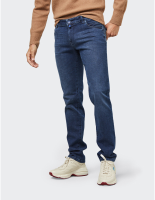 M|5 by Meyer Slim 6205/20 tmavě modrá panské kalhoty