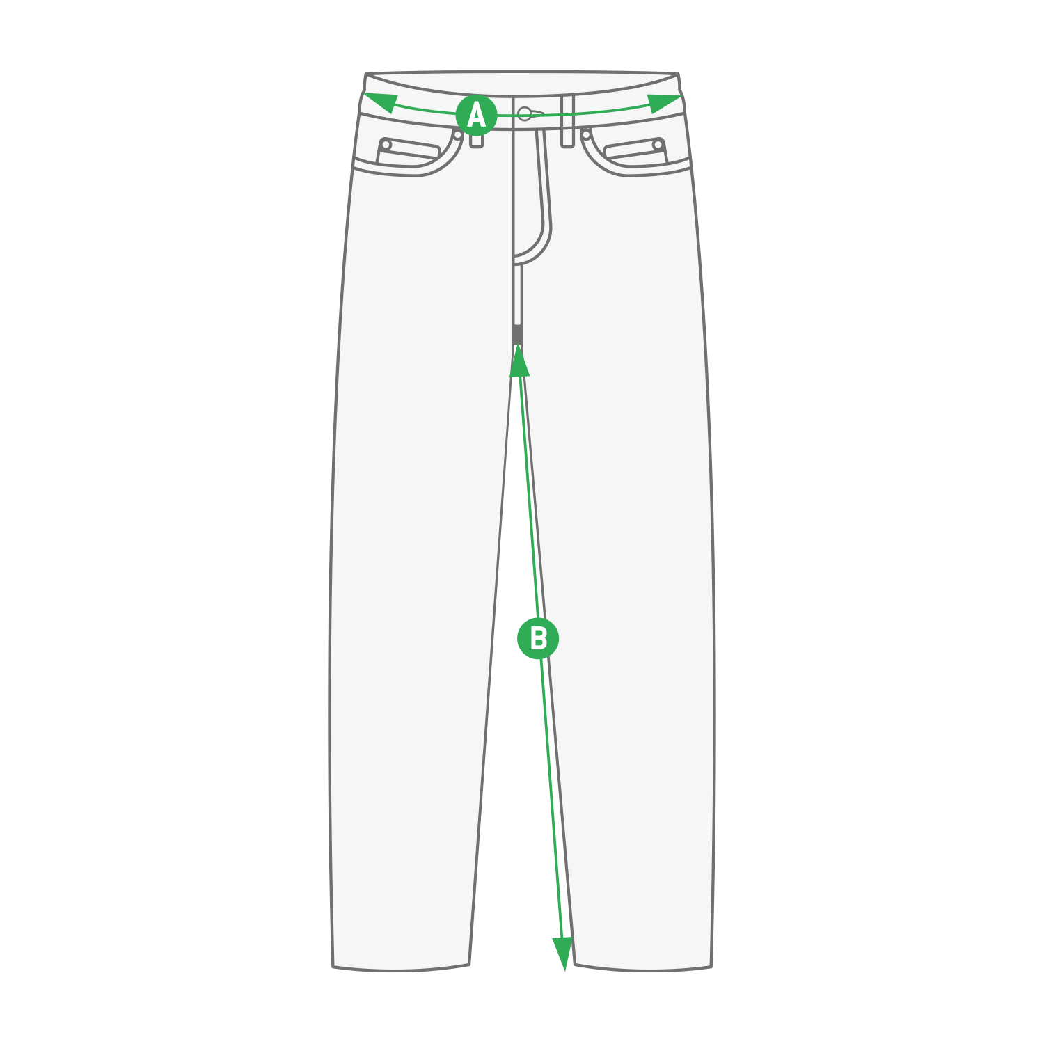 Tabulka velikostí pánských kalhot